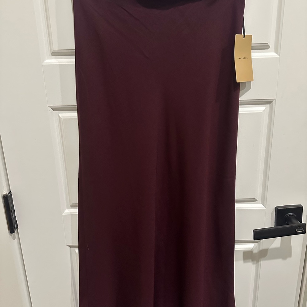 Elegant Burgundy Skirt